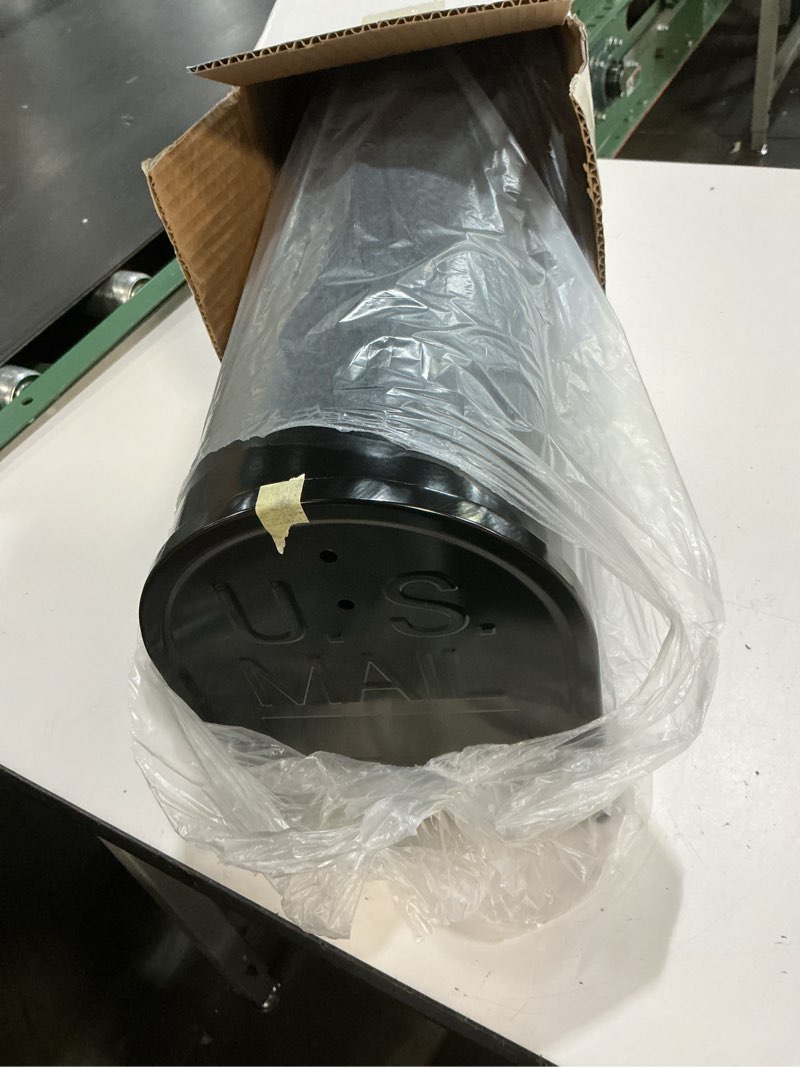 Condition photo showing Good Condition for Black Metal Mailboxes for Outside Post Mount, Standard Mail Box, Galvanized Steel Heavy Duty Mailbox, Medium Capacity, 19 x 8.7 x 6.7 inches