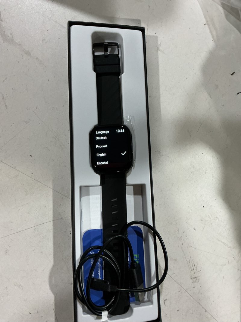 Condition photo showing Good Condition for fitvii health & fitness tracker (answer/make calls), smart watch with 24/7 heart rate and blood pressure, sleep tracking, blood oxygen monitor, 120+ sport modes activity tracker for women men black 1.85