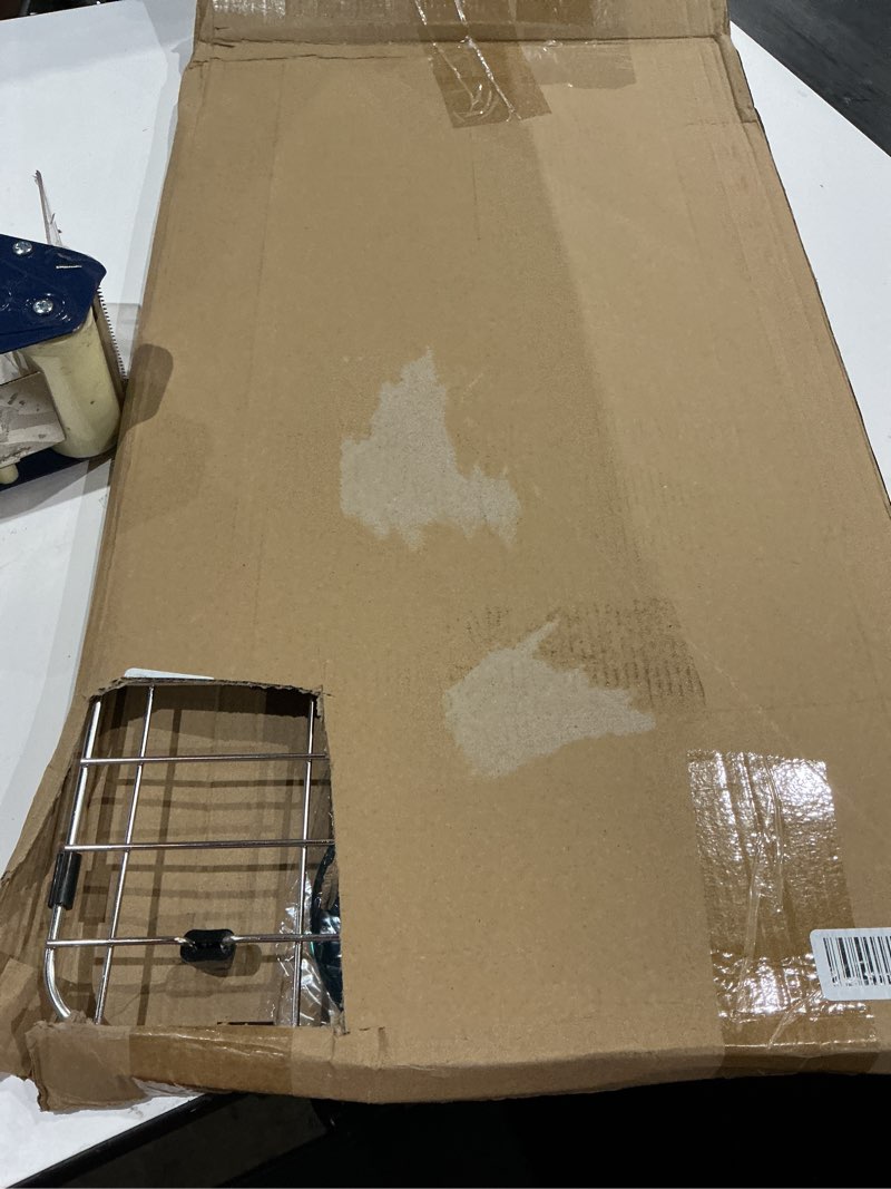 Condition photo showing Good Condition for ipegtop sink protector grid 28-3/8" x 14-3/16", stainless steel sink bottom grid rear drain with corner radius 3/8", sink grate with hole cover for kitchen sink single sink bowl, one-piece