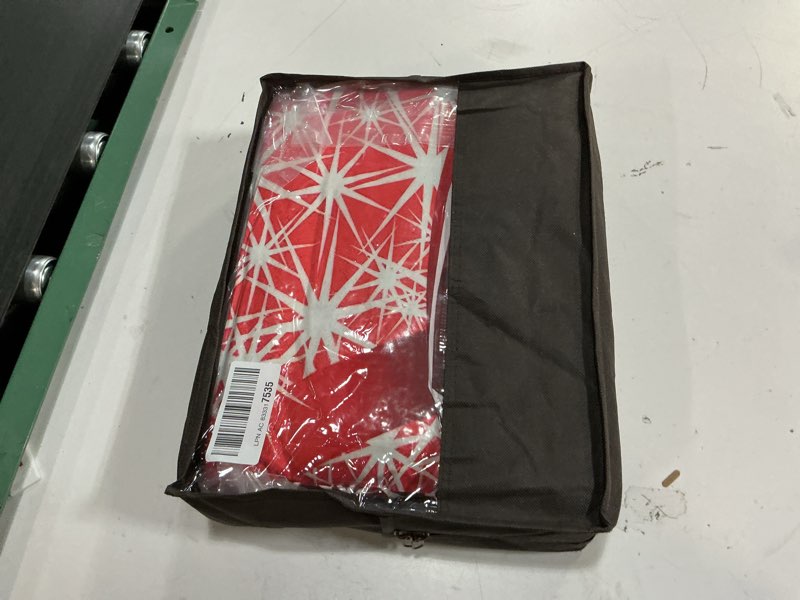 Condition photo showing New/Like New for kxry Merry Christmas Comforter Set Santa Claus Deer Christmas Tree Galaxy Red Bedding Quilt King Size for Girls Boys Kids 1 Comforter + 2 Pillow Cases Pattern 2 King