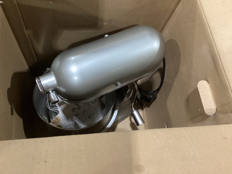 Condition photo showing As Is for KitchenAid® 7 Quart Bowl-Lift Stand Mixer, Contour Silver *only mixer* 