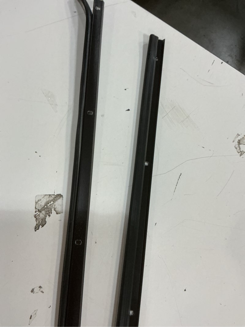 Condition photo showing As Is for m-d building products bronze aluminum/vinyl weatherstrip set for doors 36 in. l x 0.25 in.