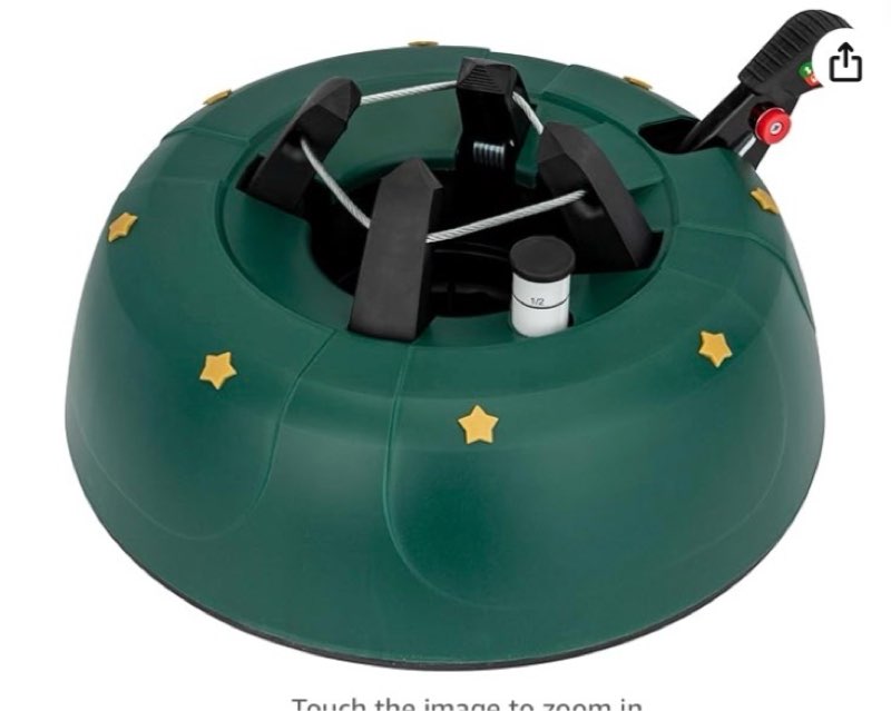 Star-Max F-H-S Christmas Tree Stand Start 1 Model 2019 for Tree Height 2.0 m Christmas Tree Stand with Leverage Function and Single Rope Technology Green