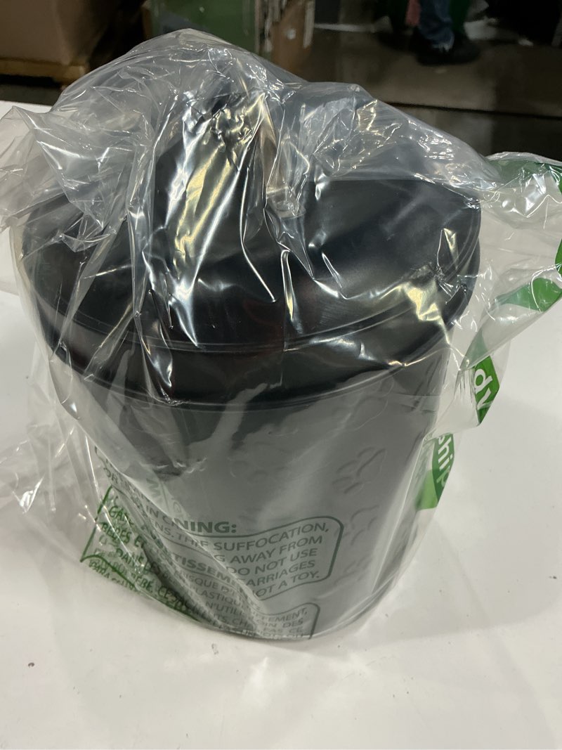 Condition photo showing As Is for Amici Pet Puppy Paws Black Metal Food Canister, Medium, 104oz