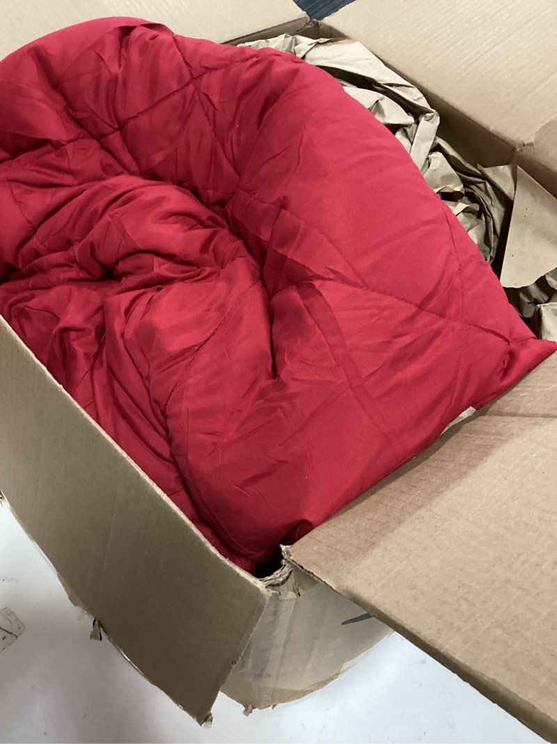 Condition photo showing Good Condition for downluxe California King Comforter Set - Red and Black Cal King Comforter Set, Soft Bedding Sets for All Seasons - 3 Pieces - 1 Comforter (104"x96") and 2 Pillow Shams(20"x36") Black/Red California King