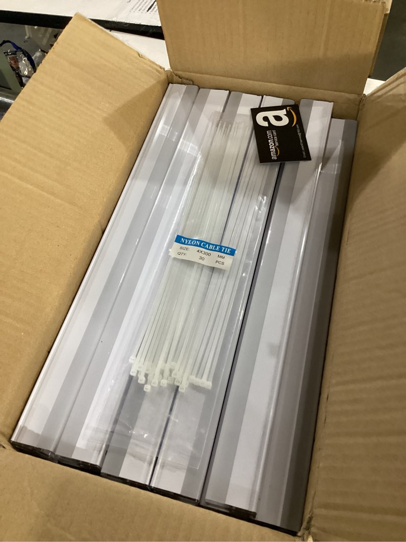 Condition photo showing Good Condition for rgb hexagon led garage lights, 7 hexagons 31 tubes, app & remote control color changing honeycomb wall ceiling lights for garage, gaming room, gym, car detailing shop 7 rgb hexagon