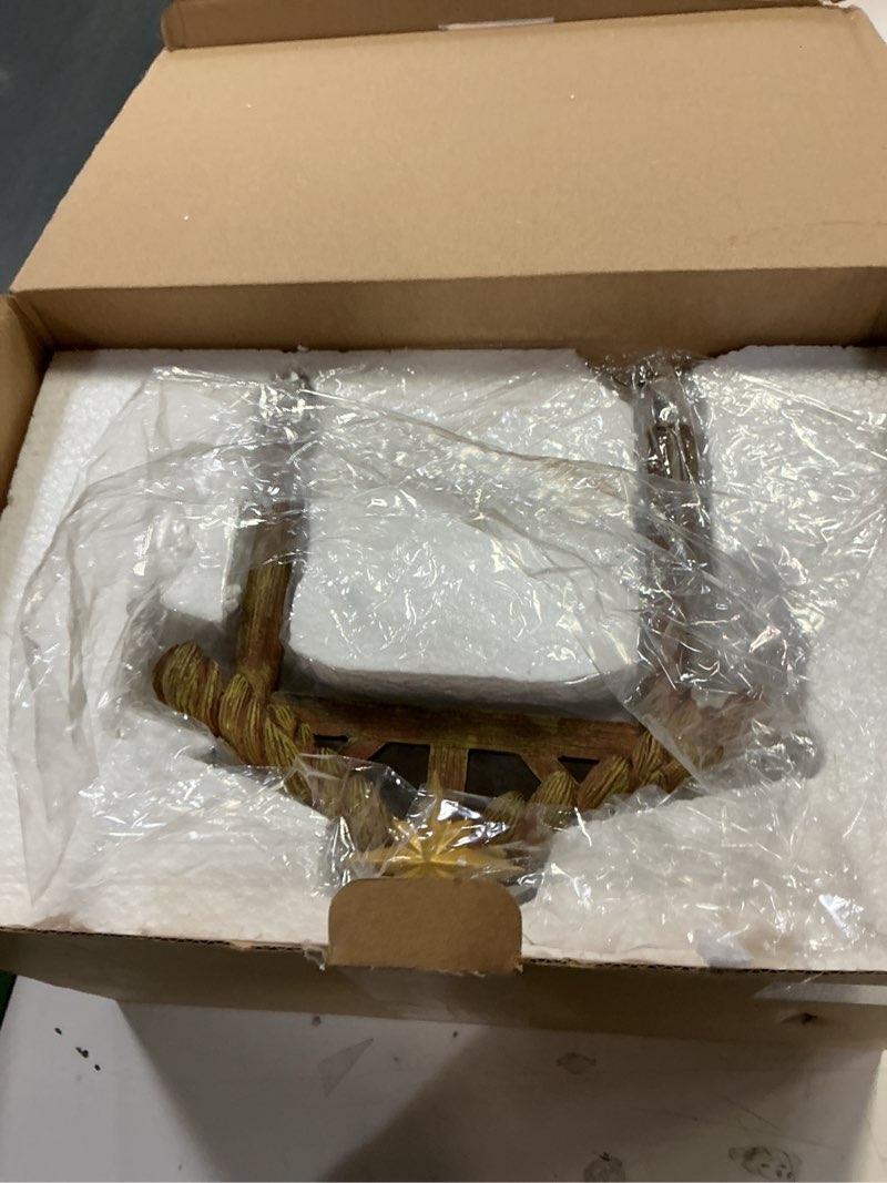 Condition photo showing New/Like New for Nativity Advent Decorations Advent Candle Holder Resin Nativity Scene Candlestick Christmas Holy Family Candlestick for Christmas Party Decoration Centerpiece (Candles Not Included)