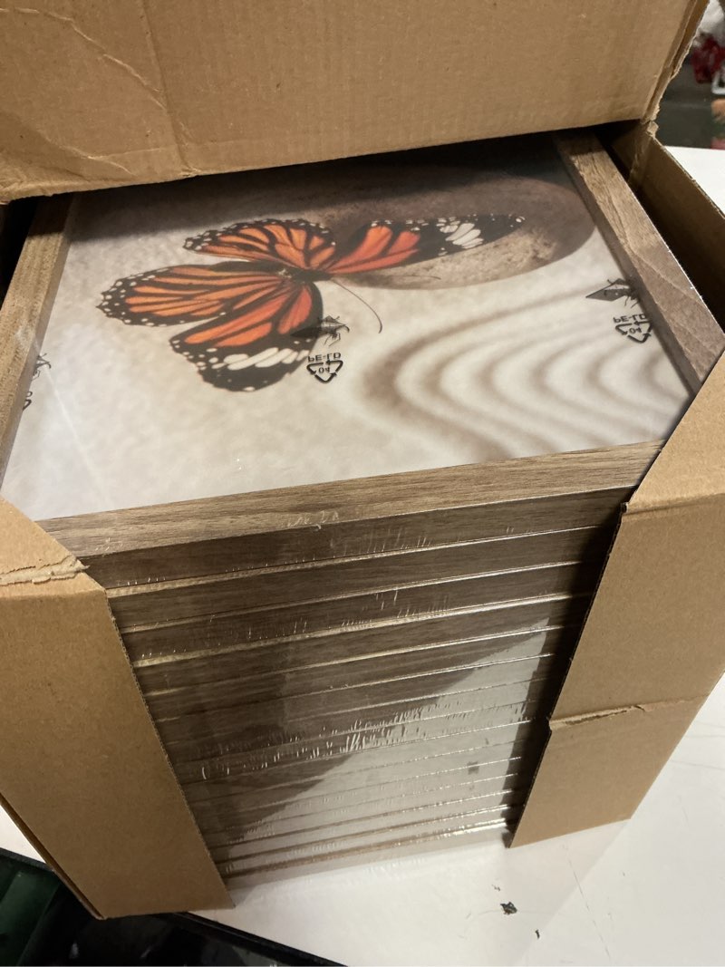 Condition photo showing New/Like New for Memory Island 8.5x11 Photo Frames for Wall and Tabletop Display, 8.5 by 11 Walnut Wood Grain Picture Frames with HD Plexiglass, Set of 15 8.5x11'' Walnut Wood Grain