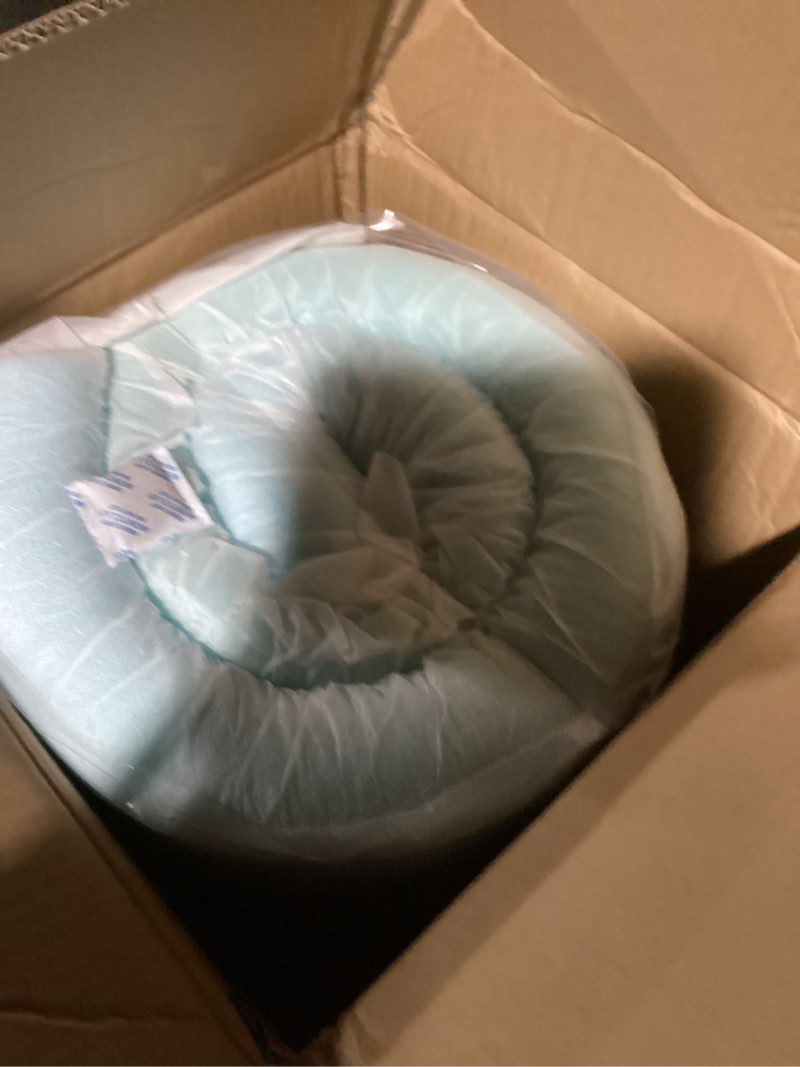 Condition photo showing New/Like New for linenspa memory foam mattress topper - 3 inch gel infused memory foam - plush feel - cooling and pressure relieving - certipur certified - dorm room essentials - queen size