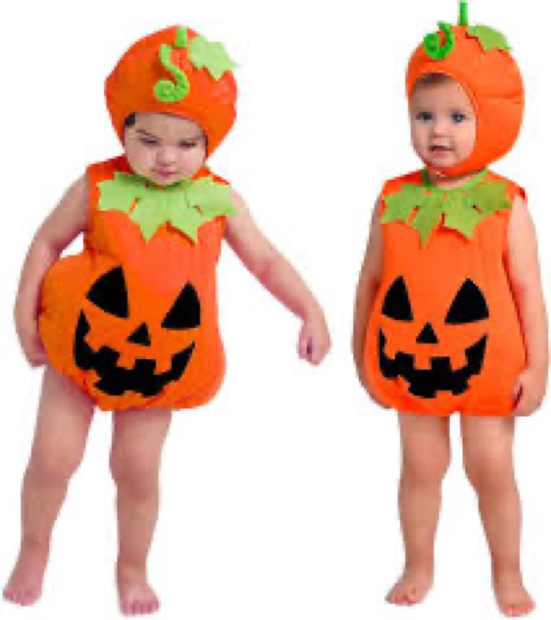 Spooktacular Creations Halloween Baby Pumpkin Costume, Cute Pumpkin Outfit with Hood For Toddler, In