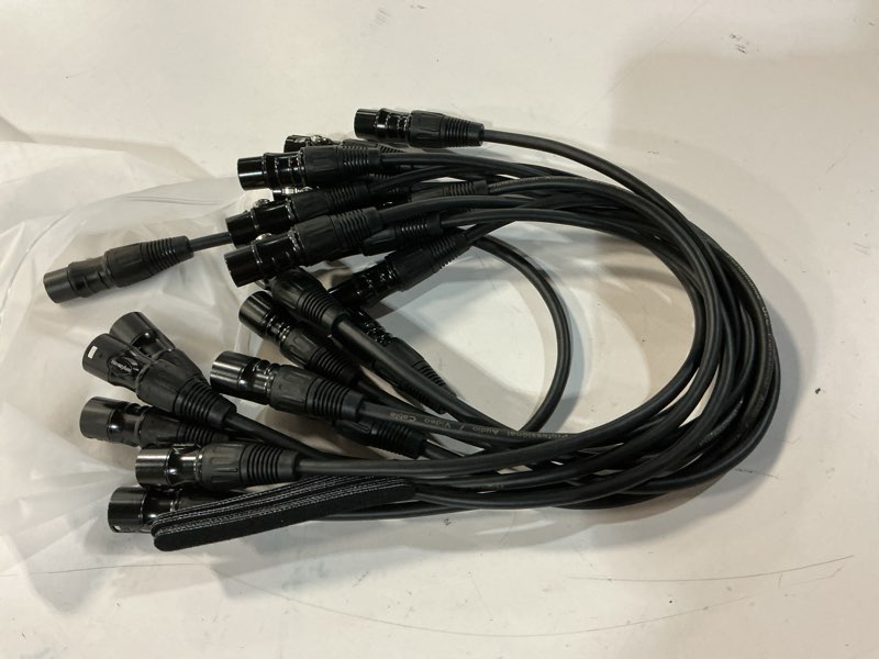 Condition photo showing Good Condition for xlr cables 1.5 ft 10 packs - male to female microphone cable with 3-pin balanced shielded xlr speaker cables mic cable 1.5 feet-10 pack black