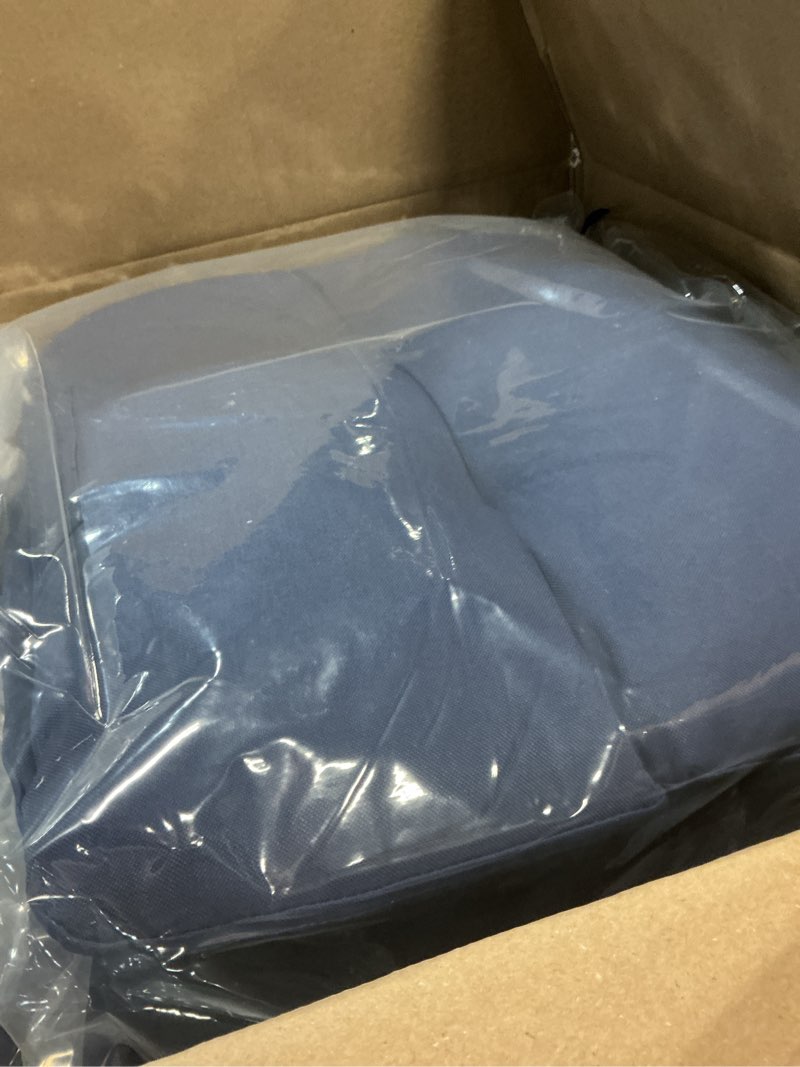Condition photo showing Good Condition for yefu outdoor loveseat cushions for patio: outdoor chair cushions - 48 x 24 waterproof replacement patio furniture cushions - deep seat and backrest cushion set for patio couch bench swing - navy navy 48 x 24 inch