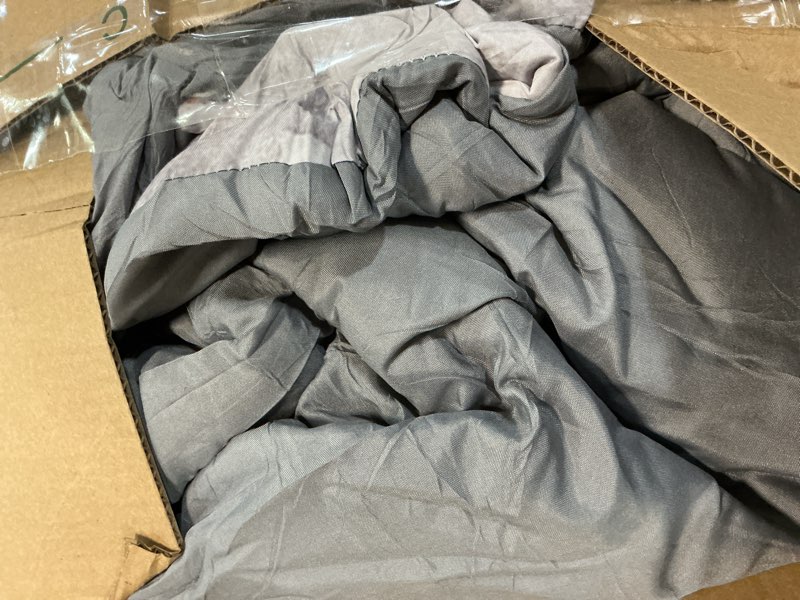 Condition photo showing As Is for Comforter Set King Size, Marble Gray Gold Retro 7 Pcs Bedding for Adults, Vintage Stone Bed Sheet Sets with Fitted Sheet 2 Pillowcases & 2 Shams for Bedroom Bed Decor King Marble