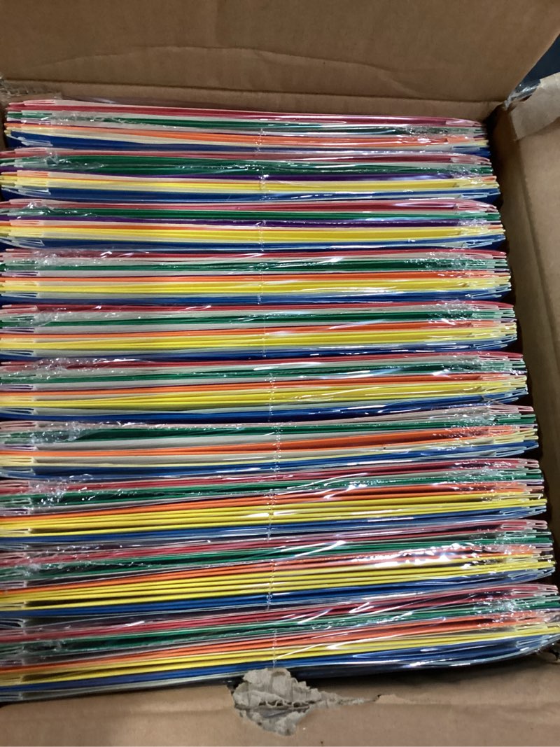 Condition photo showing New/Like New for (10 pack of 10) Office Depot® Brand School Grade 3-Prong Portfolios  Assorted Colors  