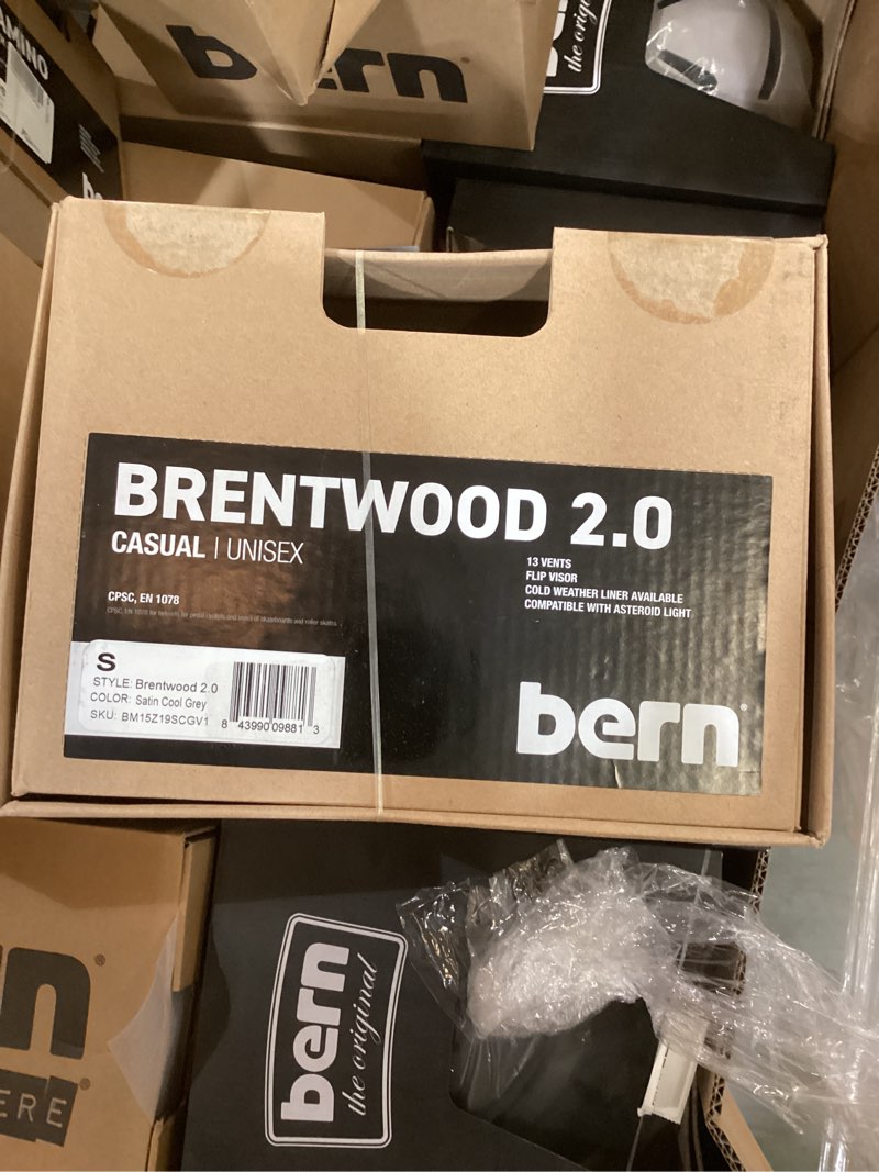 Condition photo showing New/Like New for Brentwood 2.0 Bike Helmet (For Men and Women) - SATIN COOL GREY (S )