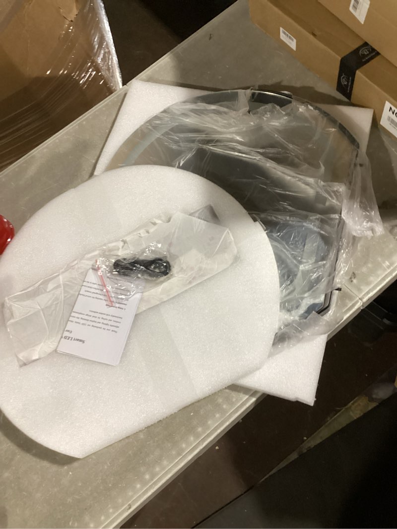 Condition photo showing Good Condition for Salon-Perfect Arch Makeup Mirror Ultra-Wide 3-Color Dimmable LED Vanity Mirror USB Powered Dressing Table Night Light (40cm;Black)