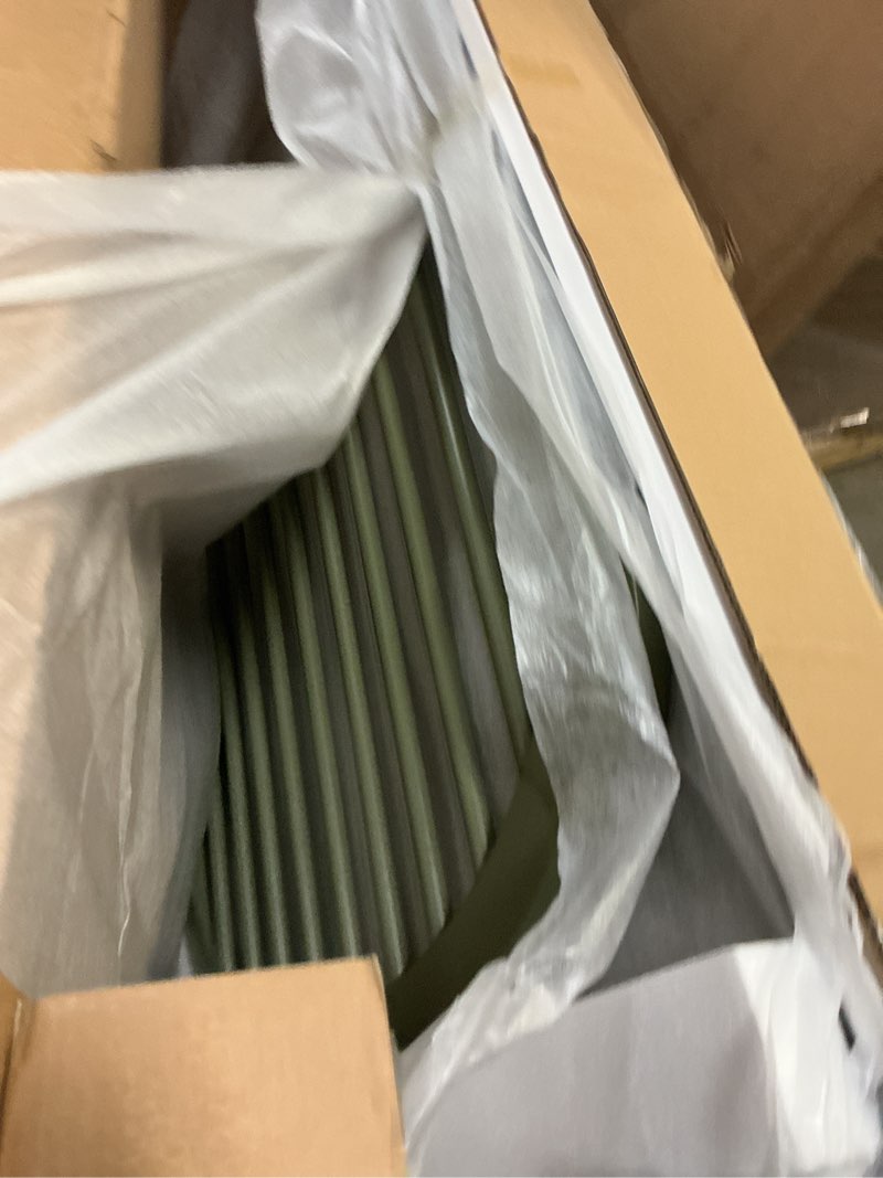 Condition photo showing Good Condition for graco olivia 3-in-1 convertible crib – greenguard gold certified, 100% solid wood, fits standard baby crib mattress, converts to toddler bed and daybed, 4 adjustable mattress heights (olive) crib olive