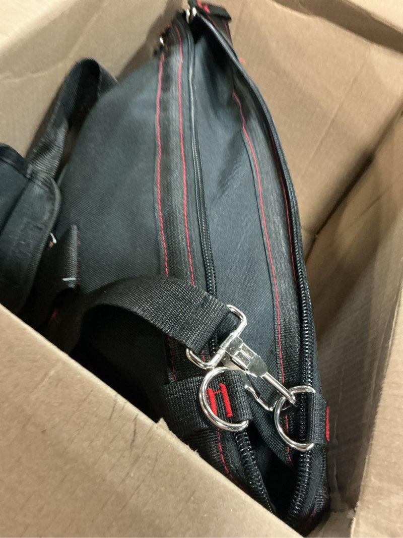 Condition photo showing Good Condition for 22-inch heavy duty tool bag with wide mouth for tool storage, carrier and organizer, tool bag for men, wide mouth tool bag with inside pockets (22inch)
