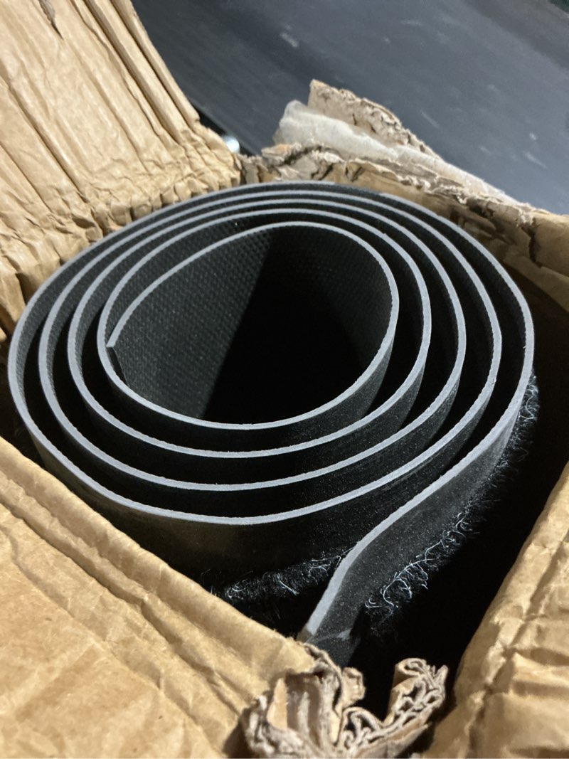 Condition photo showing As Is for Front Door Mat 4' x 6', Low Profile Welcome Mat, Non-Slip Door Mat Outside Entrance, Resist Dirt Outdoor Mats, Heavy Duty Commercial Floor Mat for Entryway Indoor Outdoor, Black 1-Pack Black 4' x 6'