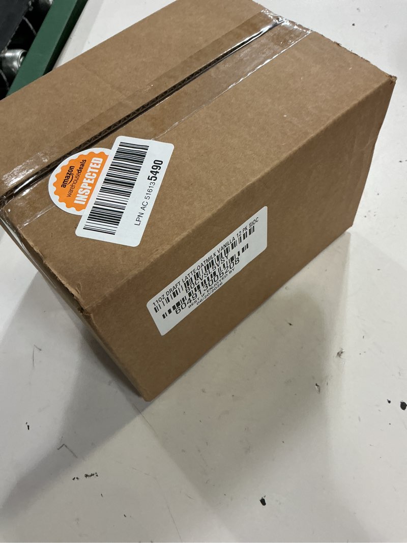 Condition photo showing New/Like New for (best if enjoyed by:06/20/2026)la colombe coffee, oatmilk vanilla latte, 11 fl oz cans (pack of 12), coffeehouse quality cold brew, specialty grade coffee beans, ready-to-drink on-the-go oatmilk vanilla 11 fl oz (pack of 12)