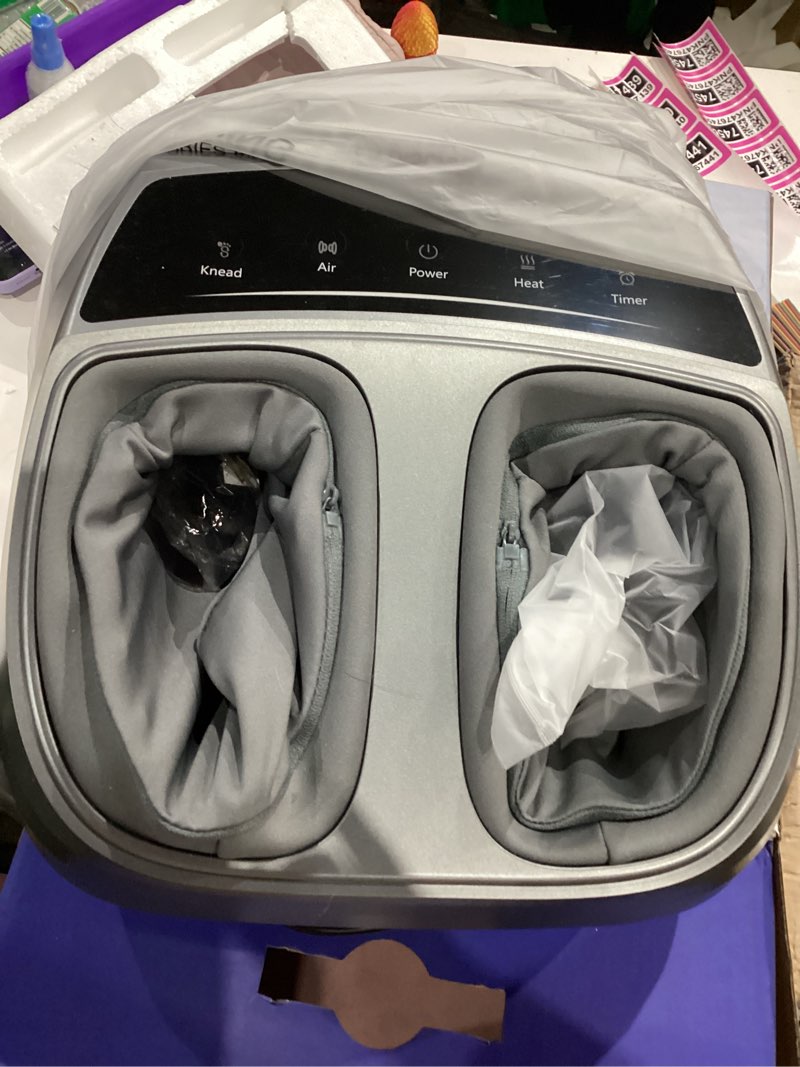 Condition photo showing Good Condition for KINGJOY Foot Massager with Heat for Neuropathy, [2026 Upgraded], Deep Kneading Shiatsu Foot Massager for Plantar Fasciitis, Fits Up to Men Size 14, Gifts for Women Mom Men Dad Seniors Gray