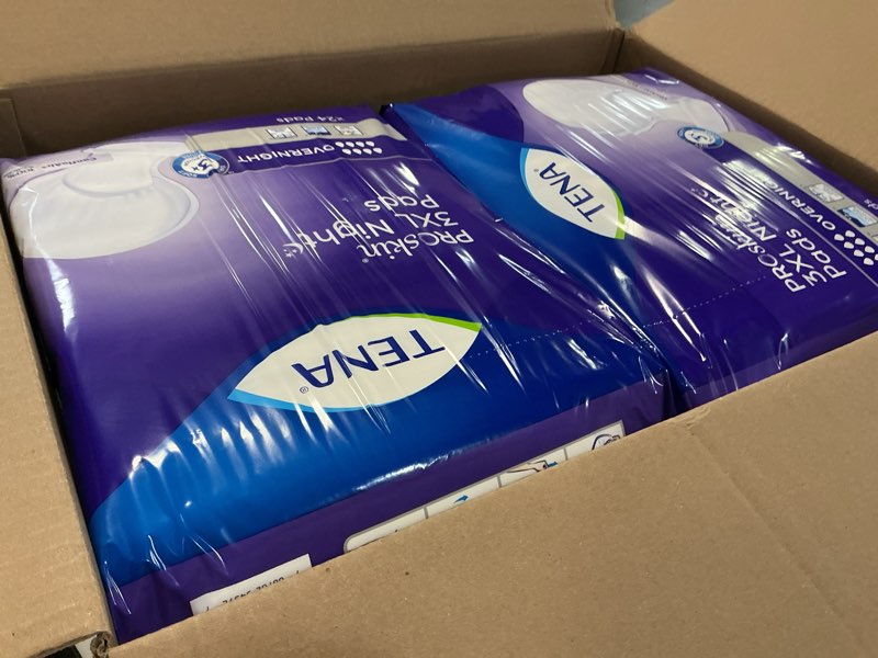 Condition photo showing New/Like New for TENA ProSkin 3XL Overnight Incontinence Pads for Women and Men, 48 Count XXXL XXXL