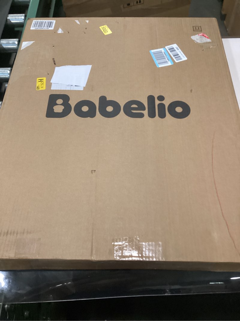 Condition photo showing New/Like New for Mom's Choice Award Winner-BABELIO 26-40" Metal Baby Gate with Wood Pattern, PressGuard C5 Easy Install Pressure Mounted Dog Gate for Stairs and Doorways, with Wall Protectors and Extension Kits Wood Pattern 30"Tall 26"-40" Wide