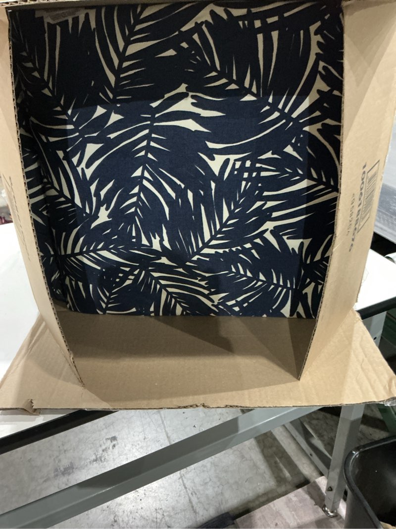 Condition photo showing Good Condition for arden 4-pack earthfiber outdoor patio dining chair cushion, 20x44, rain-proof seat pad, fade-resistant outdoor cushion navy blue king palm 4 pack navy blue king palm