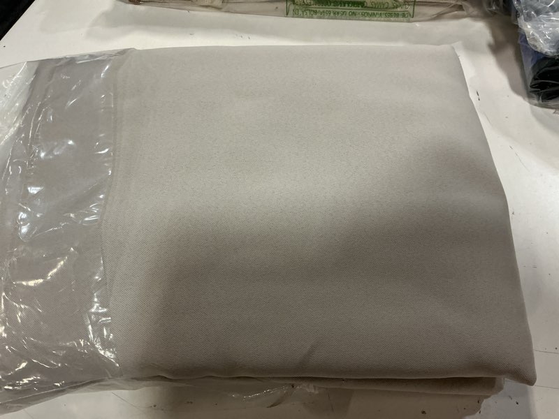 Condition photo showing Good Condition for nicetown 2 panels natural outdoor curtains for patio waterproof, rustproof top & bottom grommet weighted windproof drapes thermal insulated blackout outdoor blinds for porch/gazebo, w52 x l84 natural 52"w x 84"l (pack of 2)