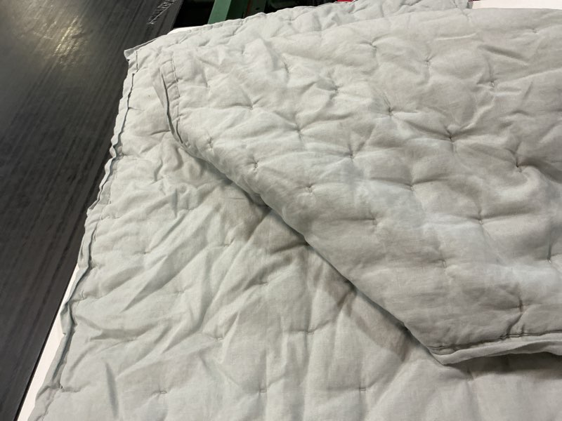 Condition photo showing Good Condition for european linen dream sham set 20”x26” mist (2 pillow only)