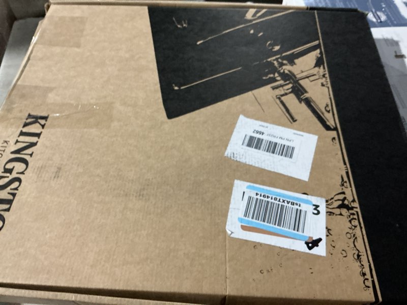 Condition photo showing As Is for Kingston Brass GS1277AL Heritage Pull-Down Sprayer Kitchen Faucet, Brushed Brass, 14.13 x 10 x 18.75