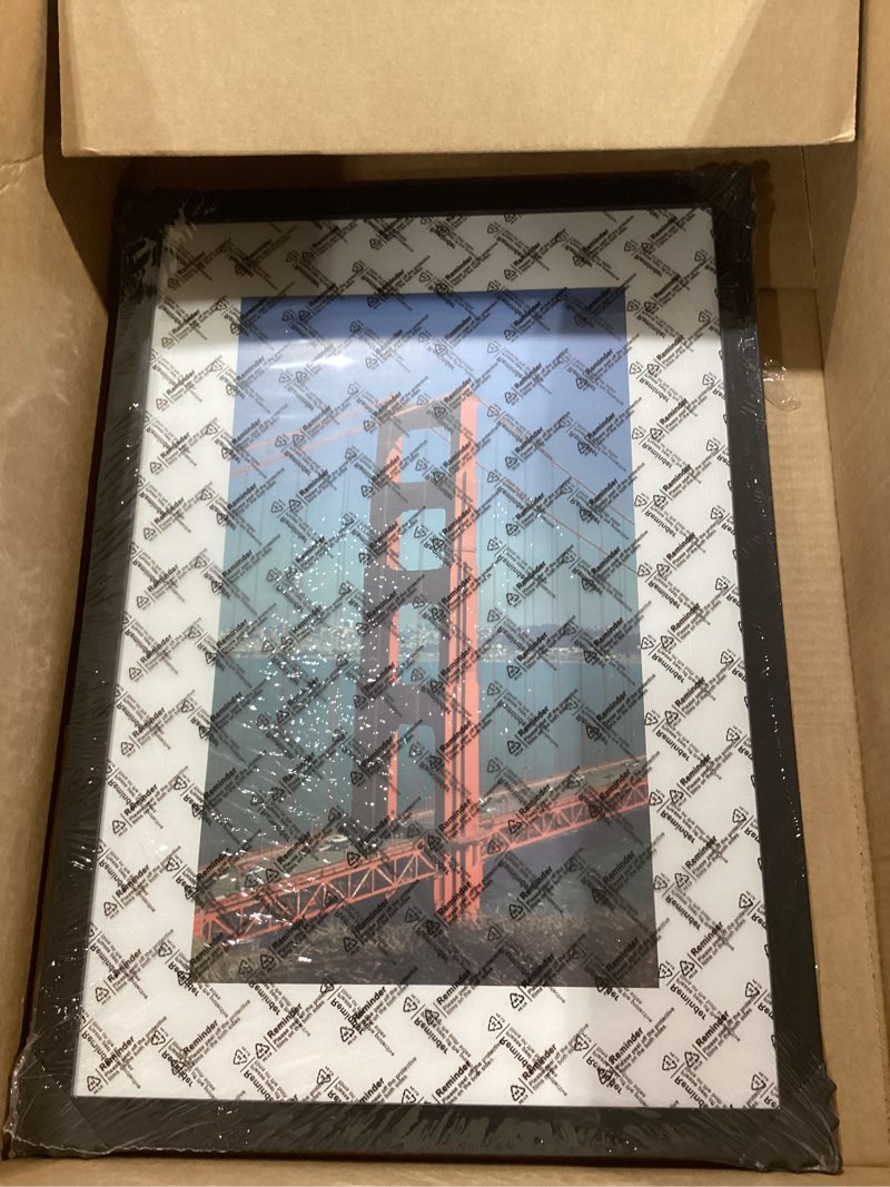 Condition photo showing New/Like New for pealsn 13x19 picture frame black, poster frame for wall mounting display horizontally or vertically hanging, 1 pack black 13x19