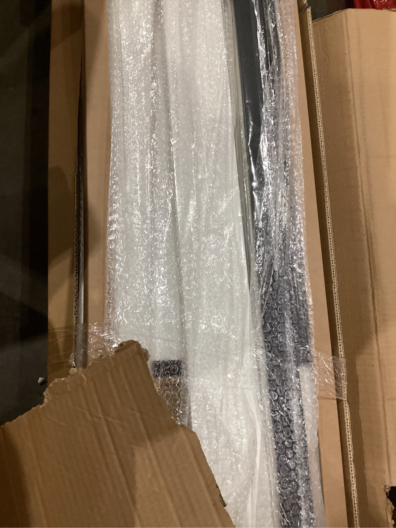 Condition photo showing Good Condition for fredbeck 48in x 84in (for 4 doors 12x84) white bi fold barn door bifold doors with 52" hardware track kit included,solid mdf with water-proof pvc surface for closet,assembly required