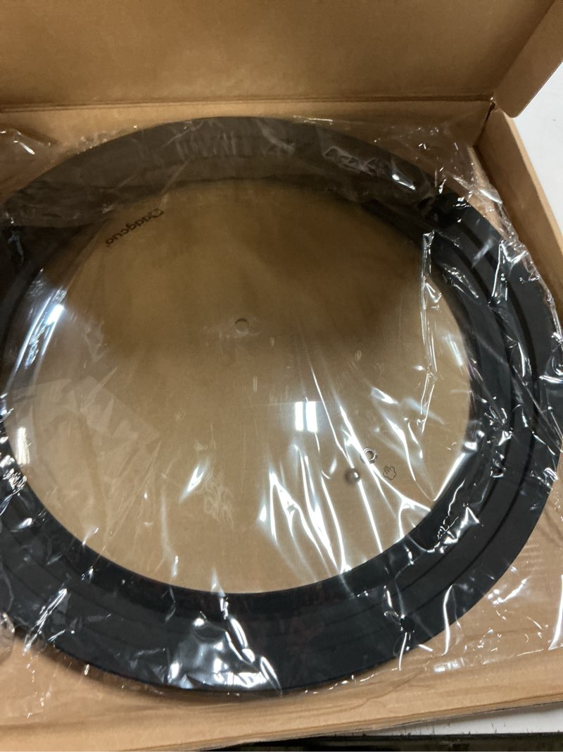 Condition photo showing New/Like New for 13-14-15 in universal pan lid, extra large silicone pot lid for pots, pans & skillets, replacement frying pan lid with heat resistant silicone knob, dishwasher safe, black 13''-14''-15'' black