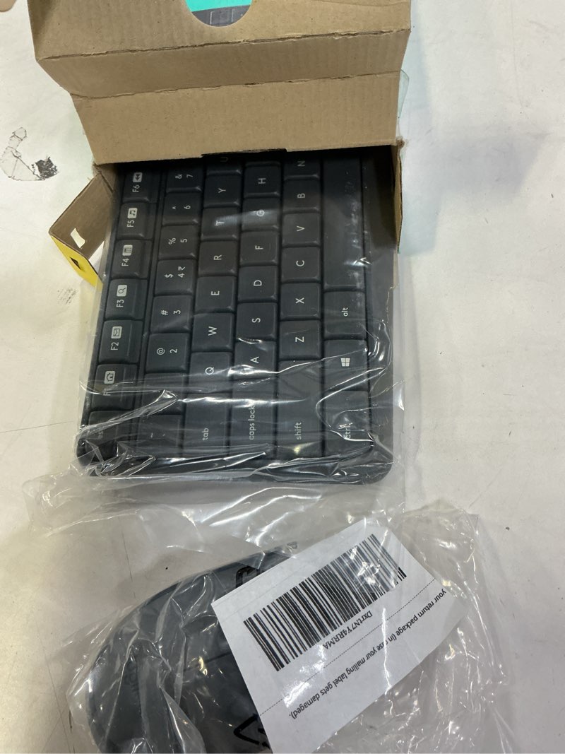 Condition photo showing Good Condition for Logitech MK235 Wireless Keyboard and Mouse Combo for Windows, 2.4 GHz Wireless Unifying USB Receiver, 15 FN Keys, Long Battery Life, Compatible with PC, Laptop