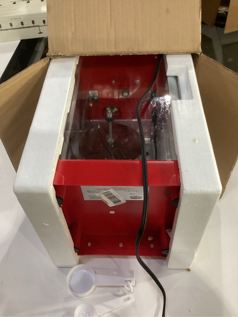 Condition photo showing As Is for not tested**** great northern popcorn company 83-dt5621 northern company red gnp little bambino 2-1/2 ounce retro style popcorn popper machine, 2.5 ounce