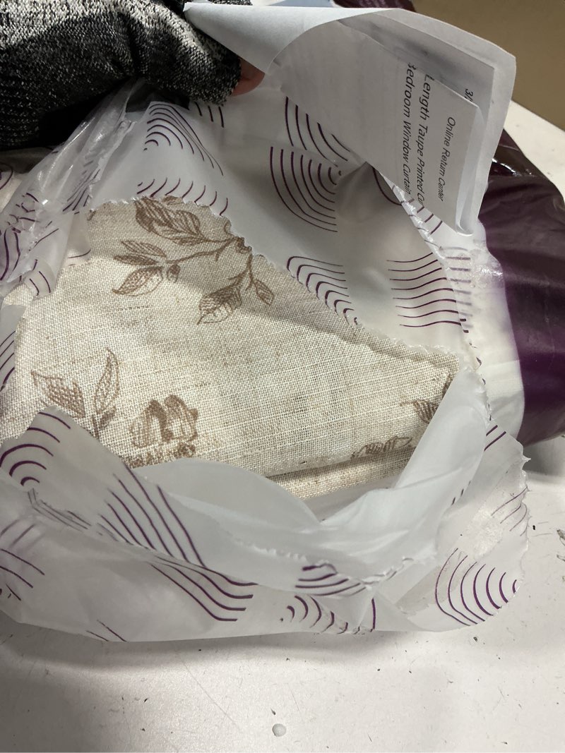 Condition photo showing Good Condition for jinchan Linen Floral Curtains for Living Room 84 Inch Length Taupe Printed Curtains Back Tab French Country Farmhouse Flower Patterned Drapes Bedroom Window Curtain Set 2 Panels 50"W x 84"L (Pack of 2) Taupe on Linen