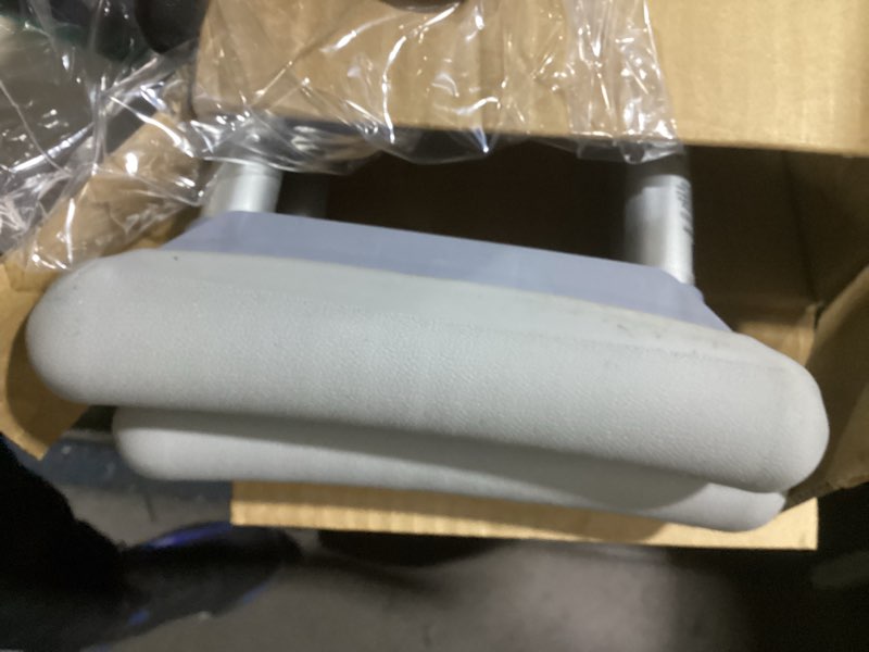 Condition photo showing As Is for BodyMed Aluminum Crutches for Adults and Children – Pair of Lightweight, Height Adjustable Crutches – Includes Padded Underarm Cushions, Hand Grips, & Rubber Tips – Max. Weight Capacity 300 lb. Medium, 5'2" – 5'10"