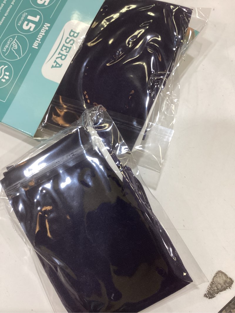 Condition photo showing Good Condition for 2 pairs sheer compression socks for women - 15-20 mmhg knee high sheer compression stockings for support circulation swelling edema work office travel, navy, large navy large