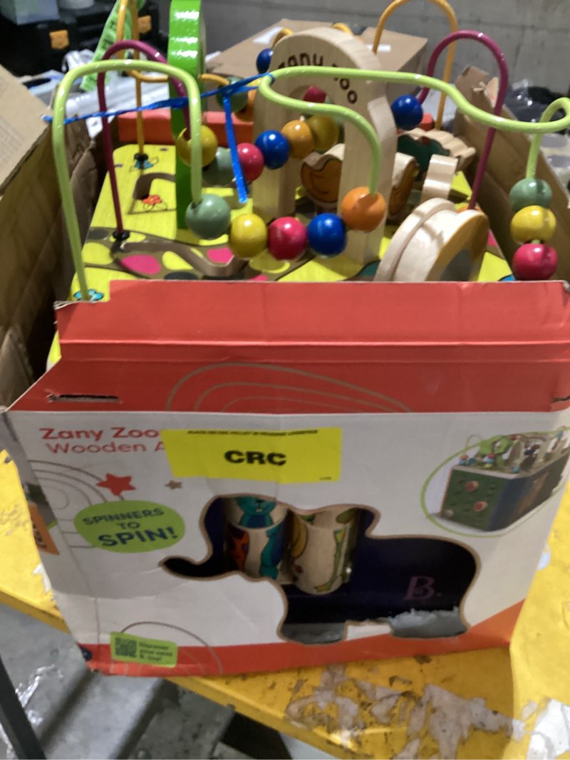 Condition photo showing Good Condition for b. toys wooden activity cube - zany zoo