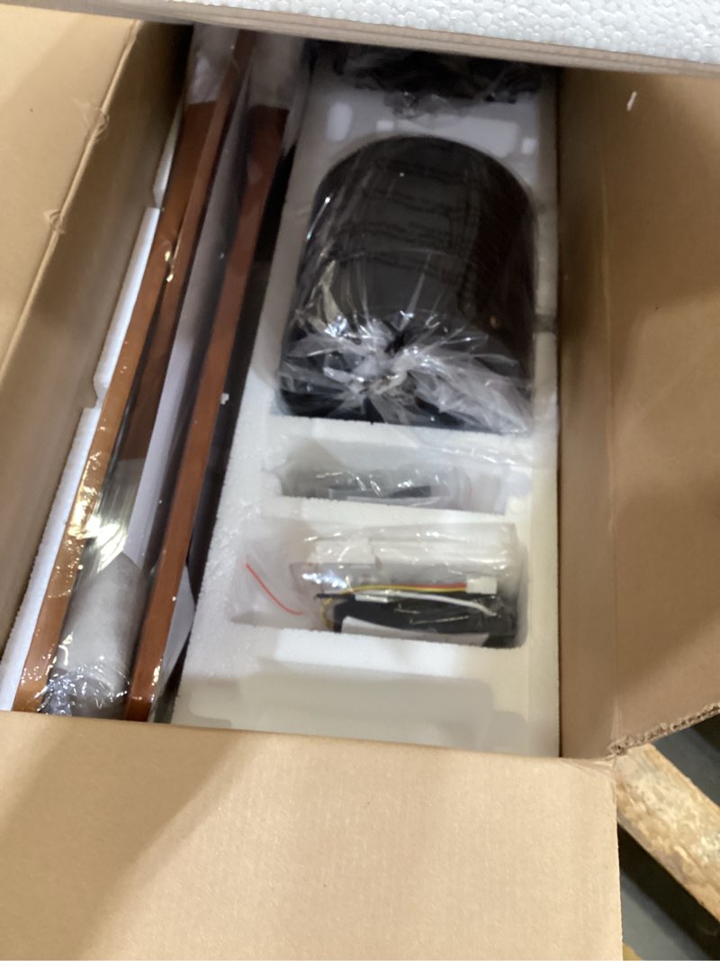 Condition photo showing Good Condition for flush mount ceiling fan with remote 52 inch, dc motor, 3 wood blades, 6-speed, reversible, timer, indoor outdoor modern low profile ceiling fans no light for bedroom living room kitchen patio flush mount no light
