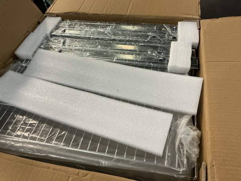 Condition photo showing Good Condition for 2 tier pull out cabinet organizer 20" w x 22" d, slide out drawers for kitchen cabinets, pull out drawers for cabinets capacity heavy duty caddy, cabinet pullout shelves chrome-plated,bathroom pantry 2 tier - chrome-plated 20" w x 22" d