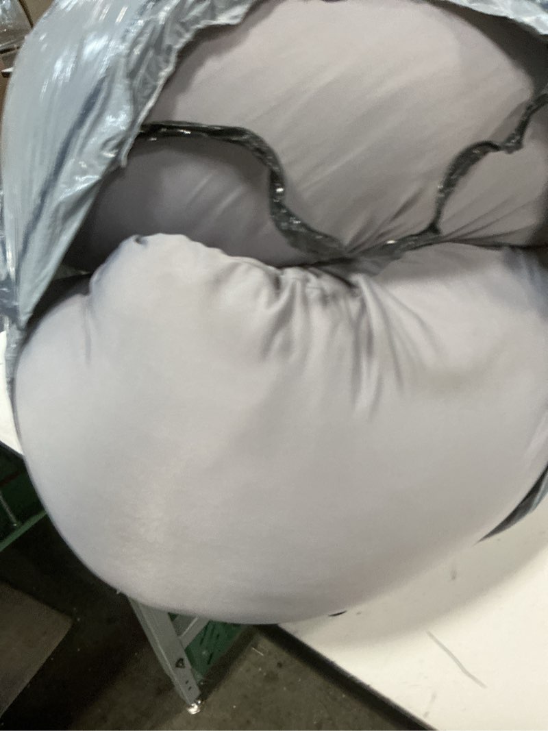 Condition photo showing Good Condition for momcozy pregnancy pillow with cooling cover, dreamlign u pro maternity pillow with adjustable leg pillow - support for back, hips, belly, legs for pregnant women, 50-72 inch full body pillow, grey grey -cooling fabric