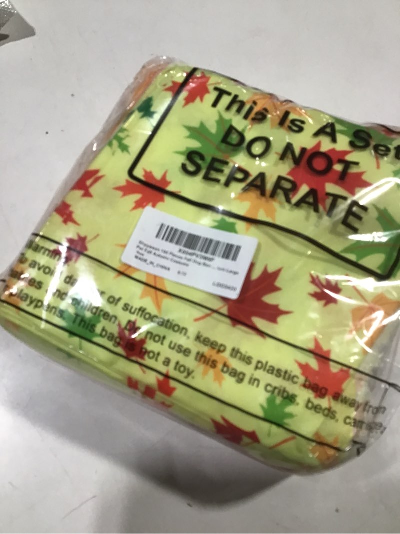 Condition photo showing New/Like New for 100 Pieces Thanksgiving Fall Dog Bandanas Bulk Maple Leaves Autumn Dogs Bandanas Soft Doggie Bibs Adjustable Triangle Scarves with Pumpkin Patterns for Small Medium Large Pet Costume