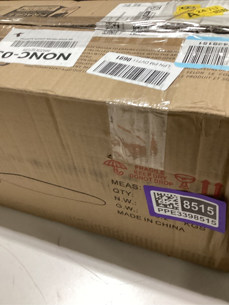 Condition photo showing New/Like New for reiga 52 inch White Modern Ceiling Fans with Lights Remote Control, Quiet Reversible DC Motor, 3 Bla