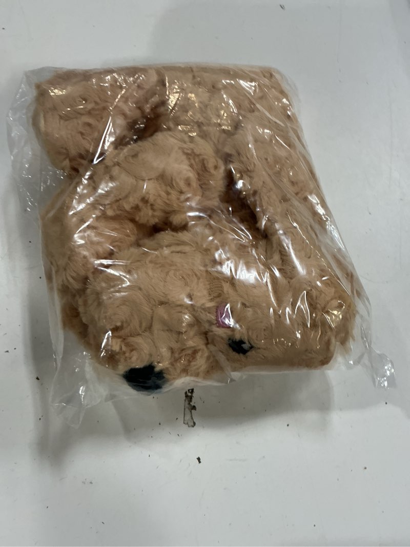 Condition photo showing New/Like New for golden retriever dog microwavable & weighted puppy stuffed animals- 1.5 lbs unscented doodle heating pad for warmth, period cramps & anxiety, cute dog plushie toy gifts for women girls & kids golden dog