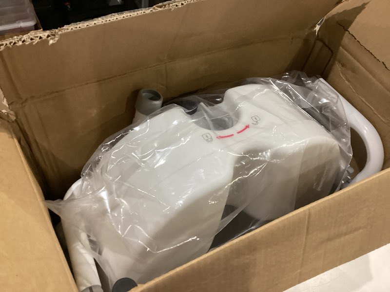 Condition photo showing Good Condition for raised toilet seat with handles for elderly - toilet seat risers for seniors with adjustable padded arms - elevated toilet safety seat for standard or elongated commode