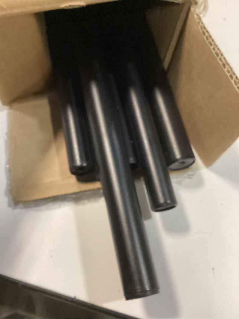 Condition photo showing As Is for Umbra Twilight Double Curtain Rod Set – Wrap Around Design is Ideal for Blackout or Room Darkening Panels, 66-144 Inch, Black Black 66" to 144"