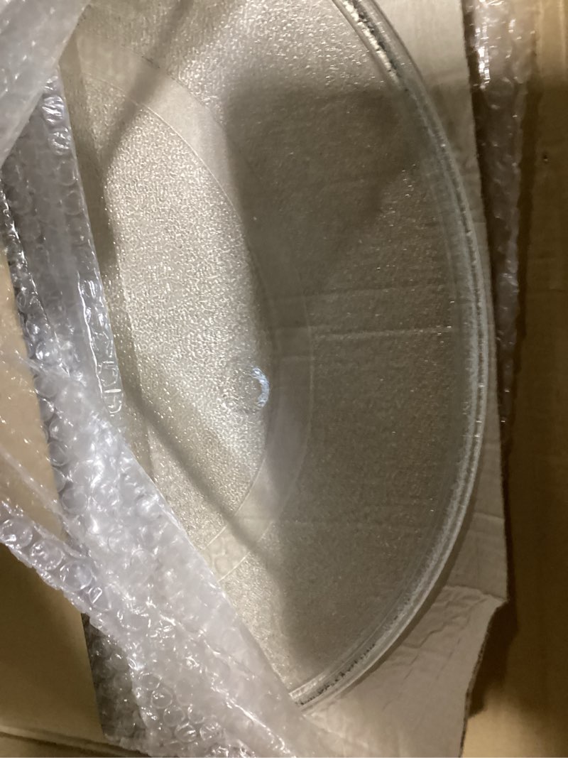 Condition photo showing Good Condition for 16.5" Microwave Glass Turntable Plate, 16.5" / 42cm Microwave Tray Replacement Glass Plate, Glass Tray Replacement for LG, GE, Magic Chef, Hotpoint, Panasonic, Kenmore, etc