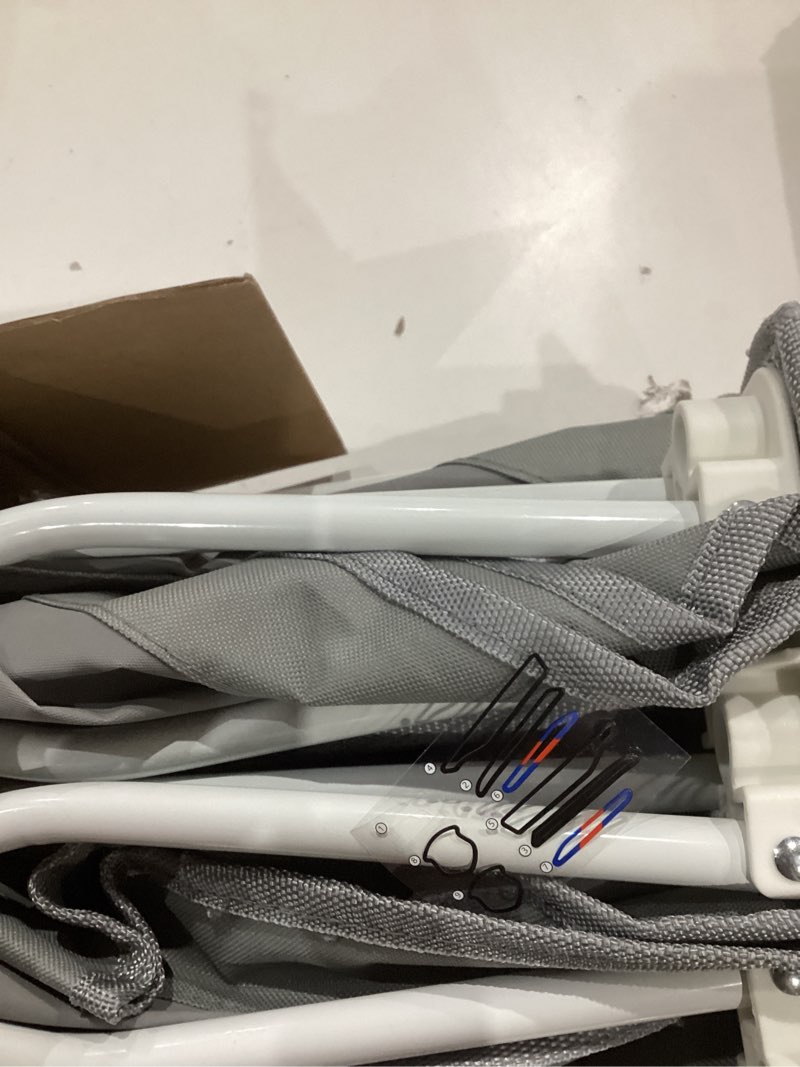 Condition photo showing Good Condition for Regalo Portable My Cot®, Award Winning Brand, Toddler Cot, Gray, 48" Long, 24.5" Wide, Toddler Bed